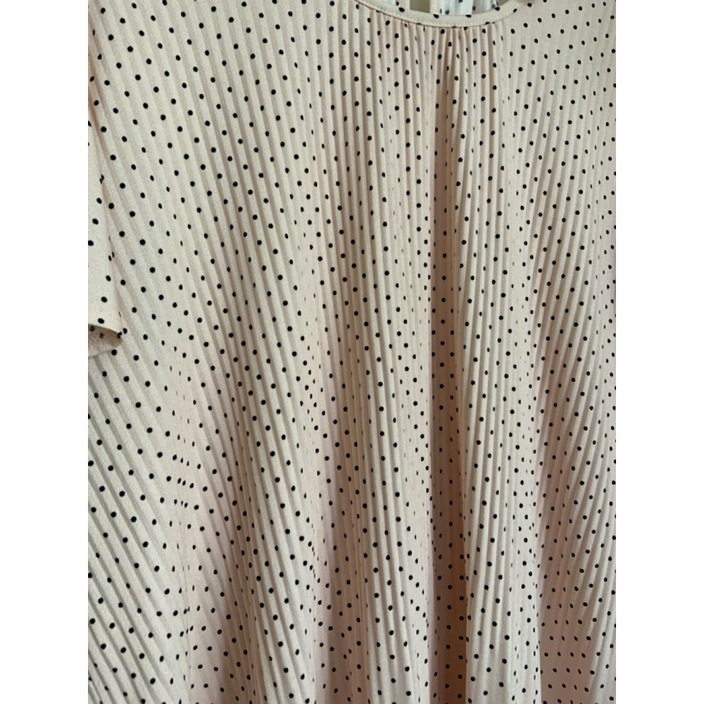 Philosophy Blouse Flutter Sleeve XL Blush Pink Black - Picture 7 of 7